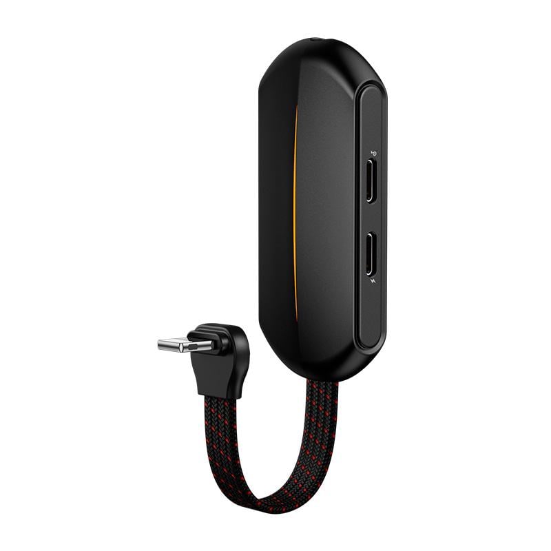 Перехідник Baseus GAMO 3-in-1 Lightning Male to Dual lightning/3,5 мм Female Adapter L47 Black