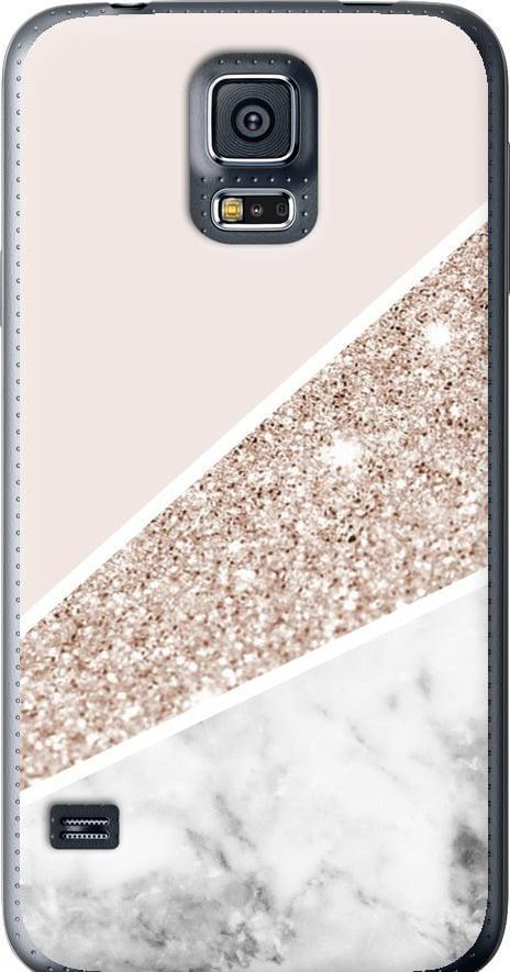 Чехол на Samsung Galaxy S5 Duos SM G900FD Пастельный мрамор (4342t-62-42517)