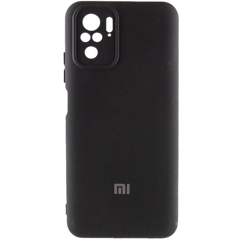 Протиударний чохол Silicone Cover My Color Full Camera (A) для Xiaomi Redmi Note 10 / Note 10s ерний / Black