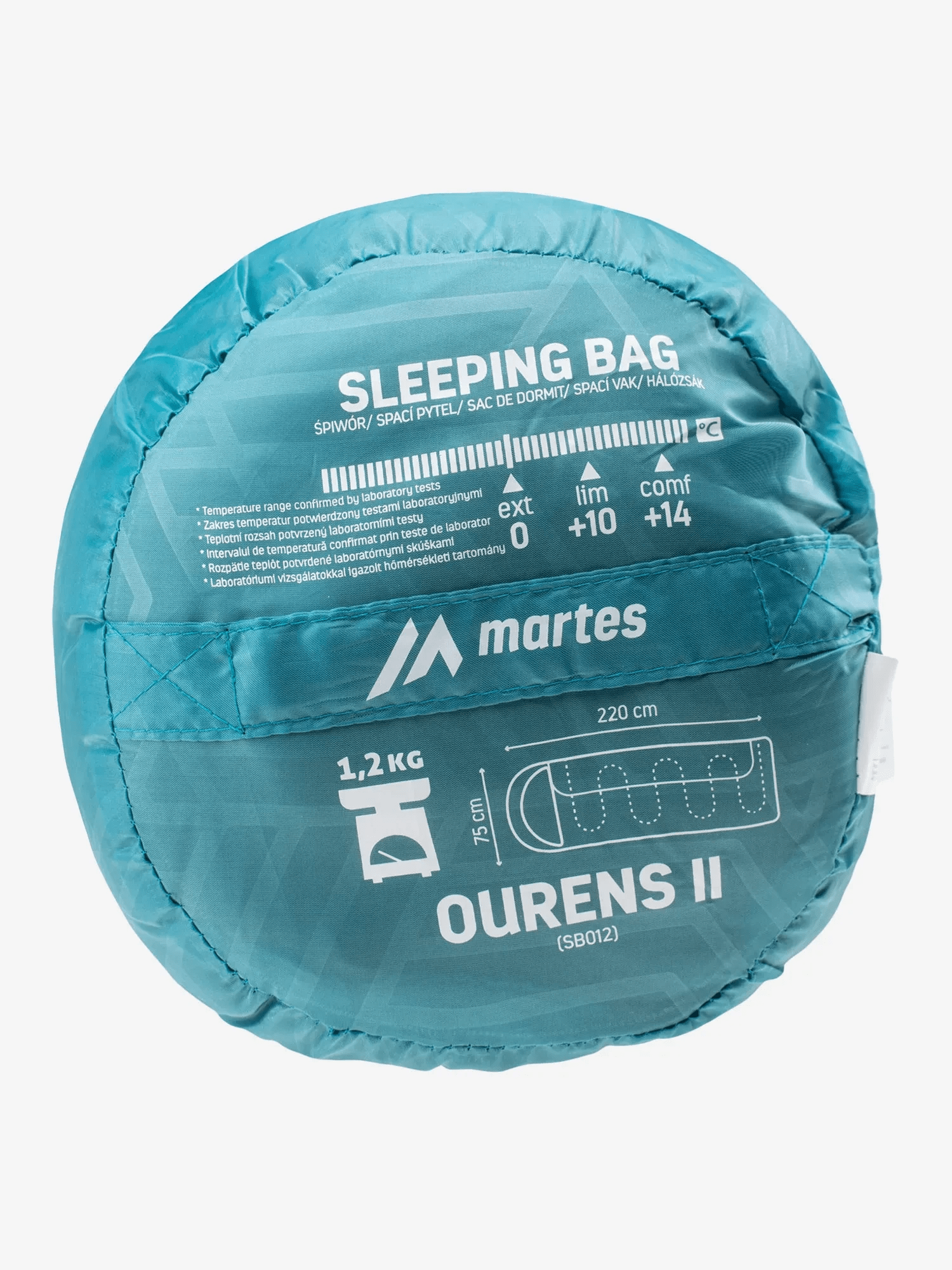 Спальный мешок Martes Ourens II с утеплителем/капюшоном и молнией 220х75 см Черно-голубой (OURENSIIM4Q-BLACKBALTIC) - фото 3 Спальный мешок Martes Ourens II с утеплителем/капюшоном и молнией 220х75 см Черно-голубой (OURENSIIM4Q-BLACKBALTIC) - фото 3