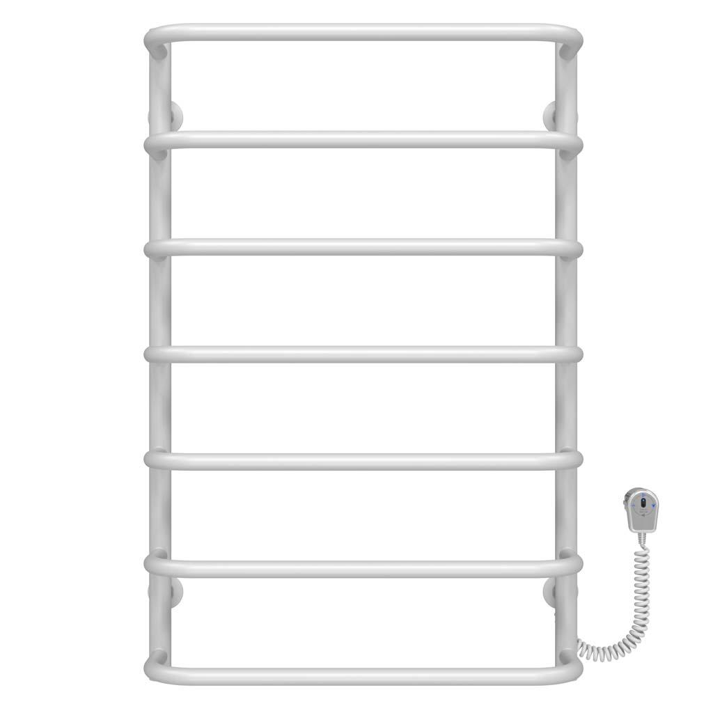 Полотенцесушитель электрический Deffi Стандарт П7 EF16 правое подключение крашеная сталь 500х800 мм Белый (D.SS.80.50.7.EWR5)