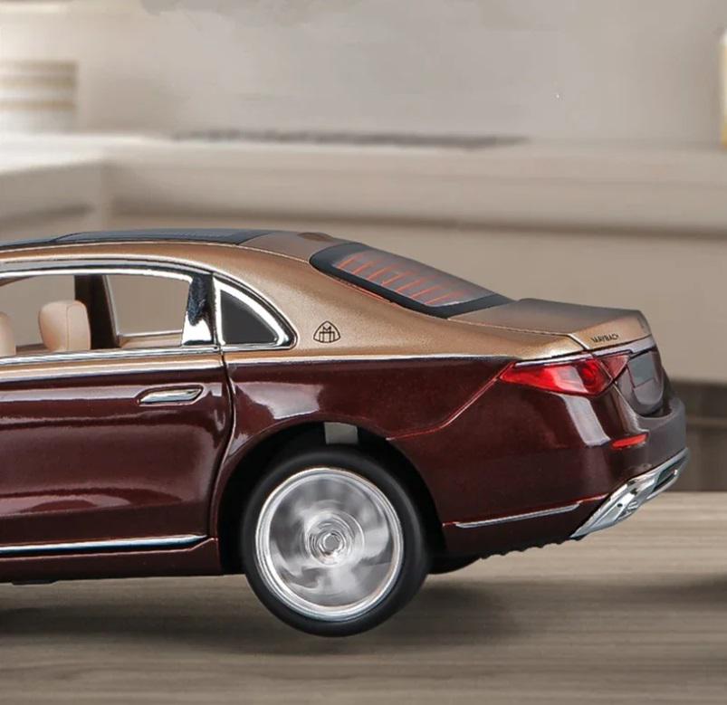 Модель автомобіля масштабна Mercedes Benz Maybach S680 металева 1:24 Золотисто-червоний (21572912) - фото 3