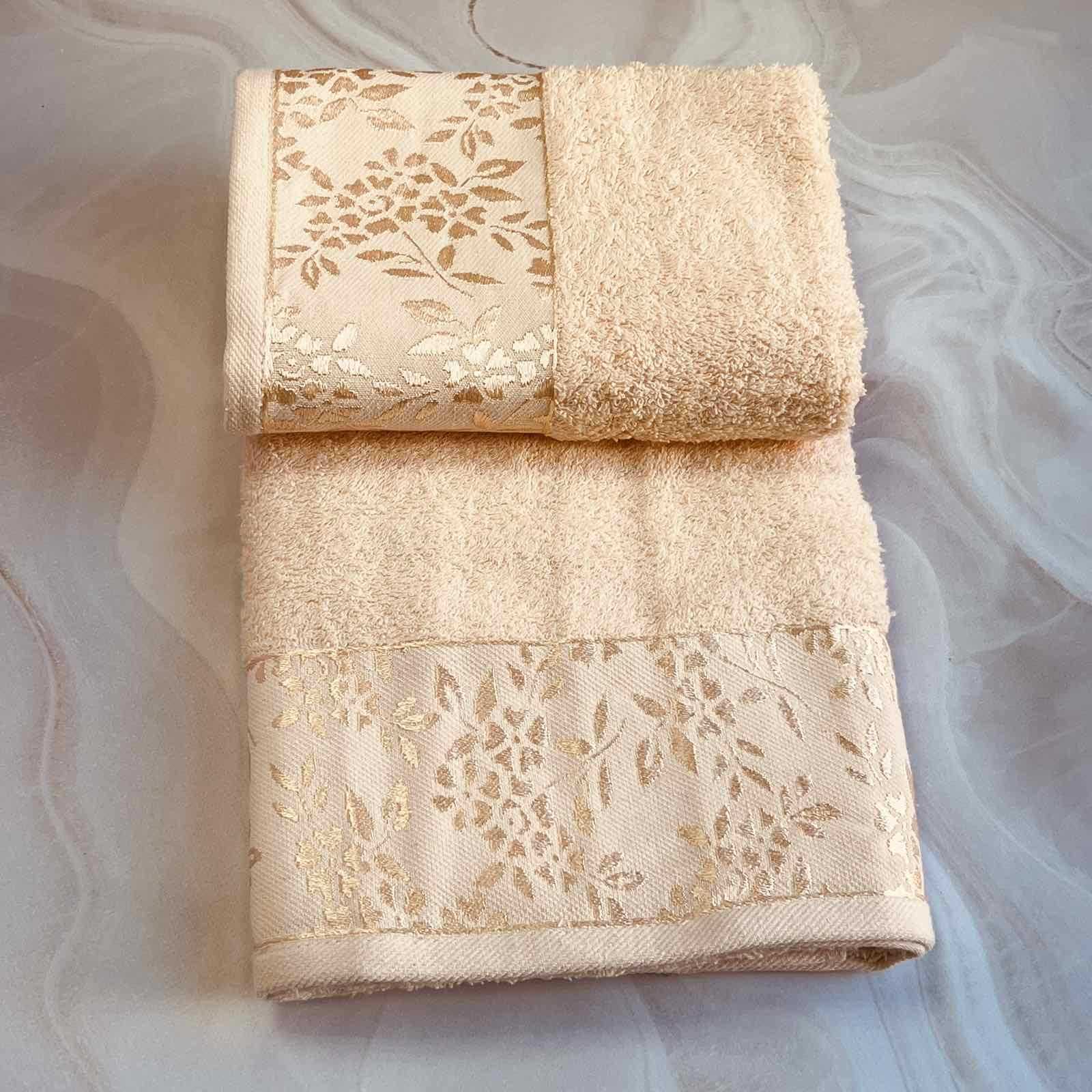 Набір рушників банне та для обличчя 70х40 см/50х90 см 2 шт. Персиковий (mame2v1cic1-persik) - фото 3 Набір рушників банне та для обличчя 70х40 см/50х90 см 2 шт. Персиковий (mame2v1cic1-persik) - фото 3