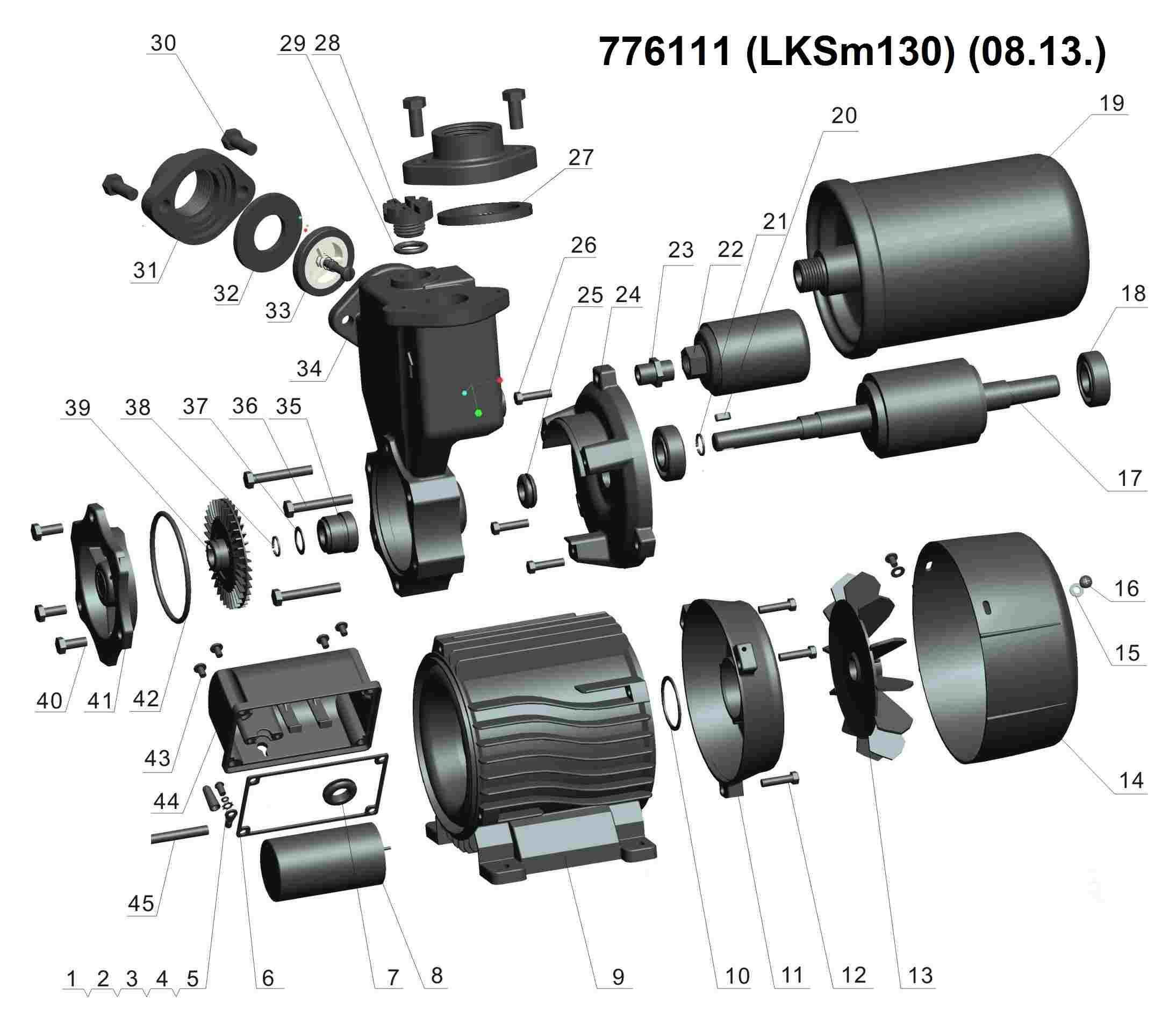 Станція AquaticaLeo 0,125 кВт Hmax 30 м Qmax 30 л/хв 1 л (776111) - фото 4