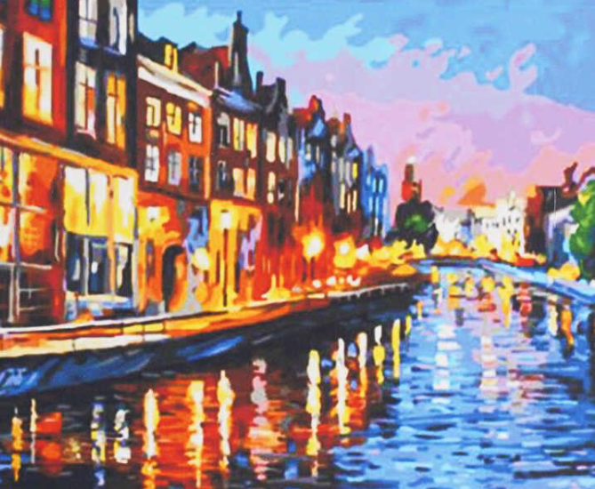 Картина за номерами TK Group 31840 30 Вечірні канали Венеції 40х30 см (121730)