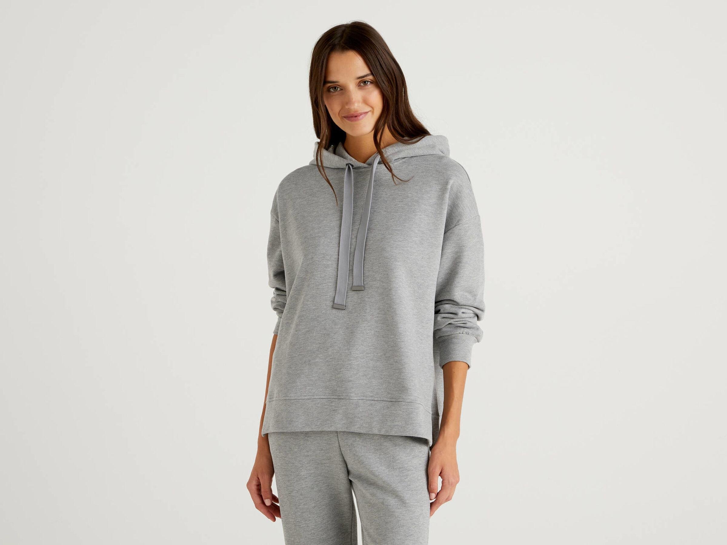 Свитшот женский Benetton 3qmhe2283 S Серый Свитшот женский Benetton 3qmhe2283 S Серый