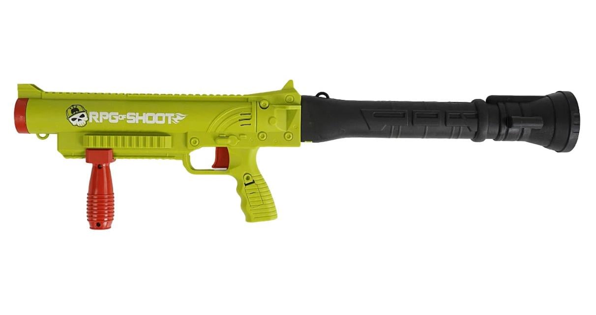 ААвтомат Rocket Gun звук/подсветка/мишень/снаряды Green (147864)