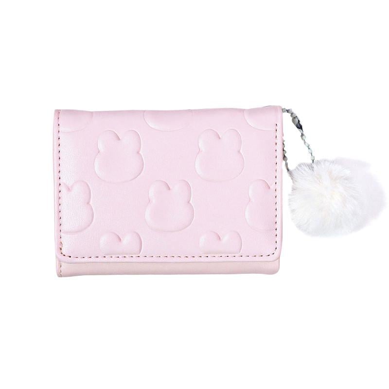 Кошелек женский Eastern Star C325-44 Кролики для карточек с пушистым брелком Light Pink (25713761)