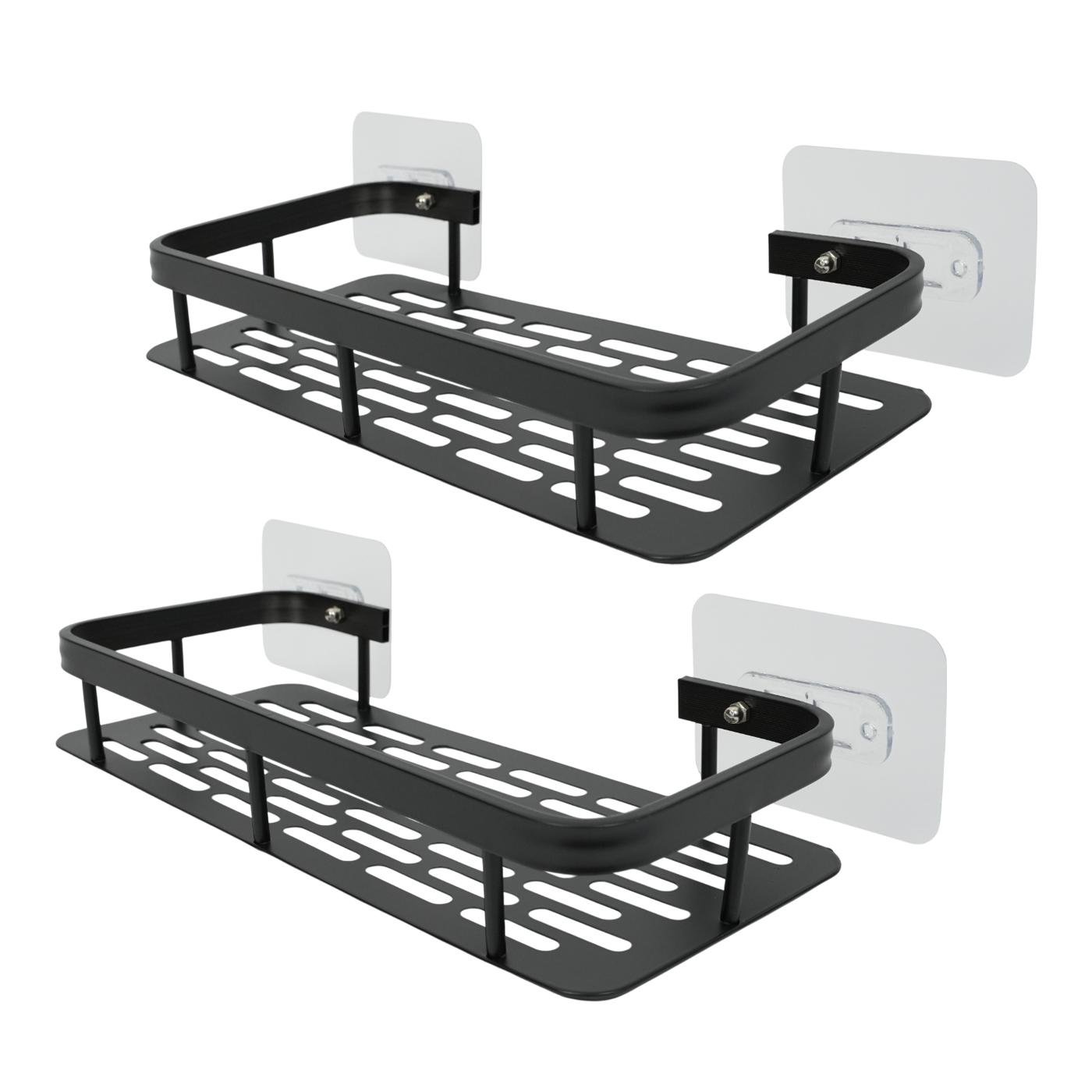 Набір металевих полиць для ванної кімнати Fabrika ONIX 2 шт. Чорний (FK-WB1102-2)