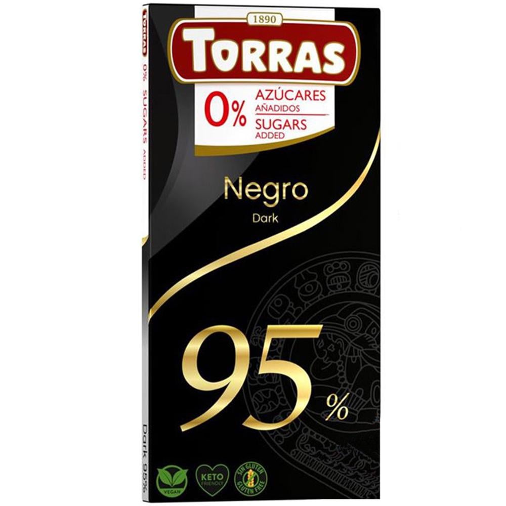 Шоколад чорний Torras 95% какао/0% цукру/без глютену дієтичний 75 г (2182846352) - фото 2 Шоколад чорний Torras 95% какао/0% цукру/без глютену дієтичний 75 г (2182846352) - фото 2