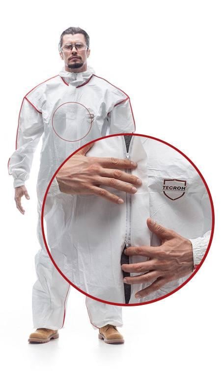 Комбинезон защитный Tecron Pro одноразовый L (11259935) - фото 6 Комбинезон защитный Tecron Pro одноразовый L (11259935) - фото 6