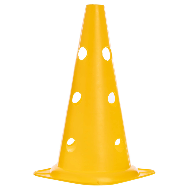 Конус тренировочный Profi для разметки с отверстиями 38 см Желтый (MS 4169-2)