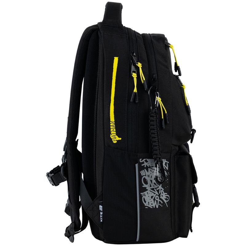 Школьный рюкзак KITE Education teens DC25-2587M Batman с ортопедической спинкой (995315) - фото 14