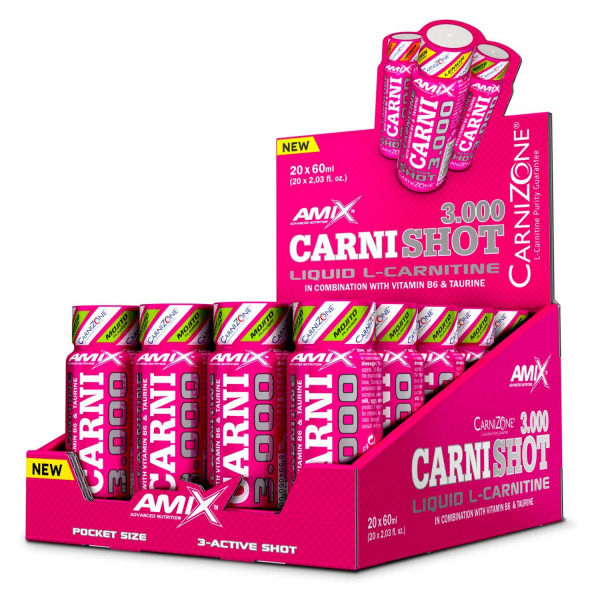 Карнитин Amix Nutrition Carni Shot 3000 mojito 20х60 мл