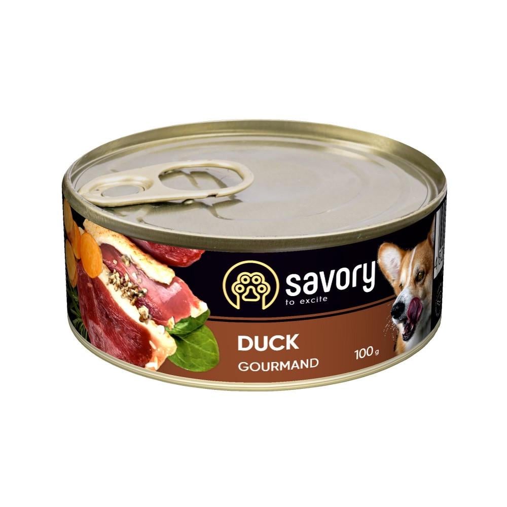 Корм влажный Savory Dog Gourmand Duck паштет для взрослых собак всех пород с уткой 100 г (4820232630457) Корм влажный Savory Dog Gourmand Duck паштет для взрослых собак всех пород с уткой 100 г (4820232630457)