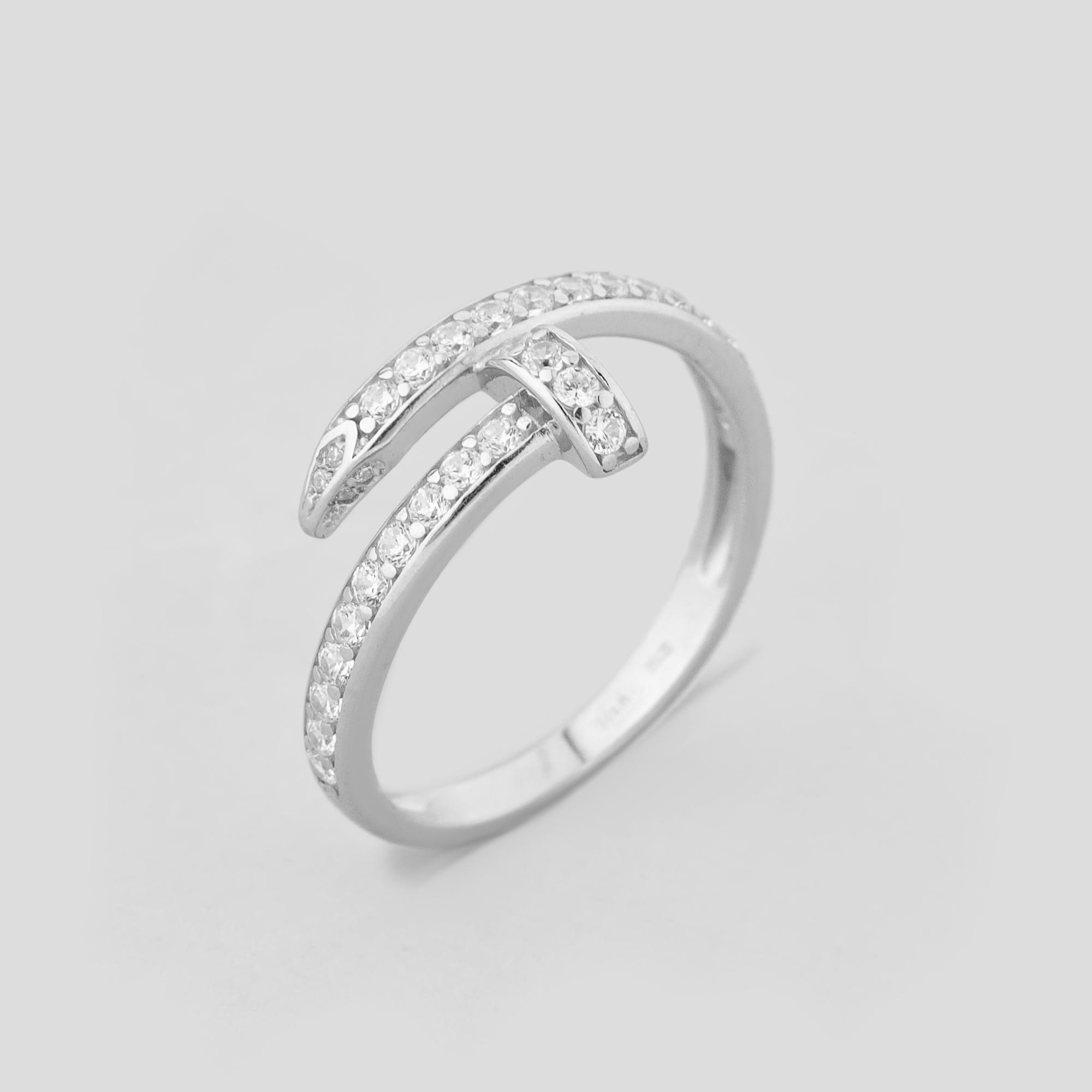 Серебряное кольцо Minimal Чистая форма р. 18,5 (18316)