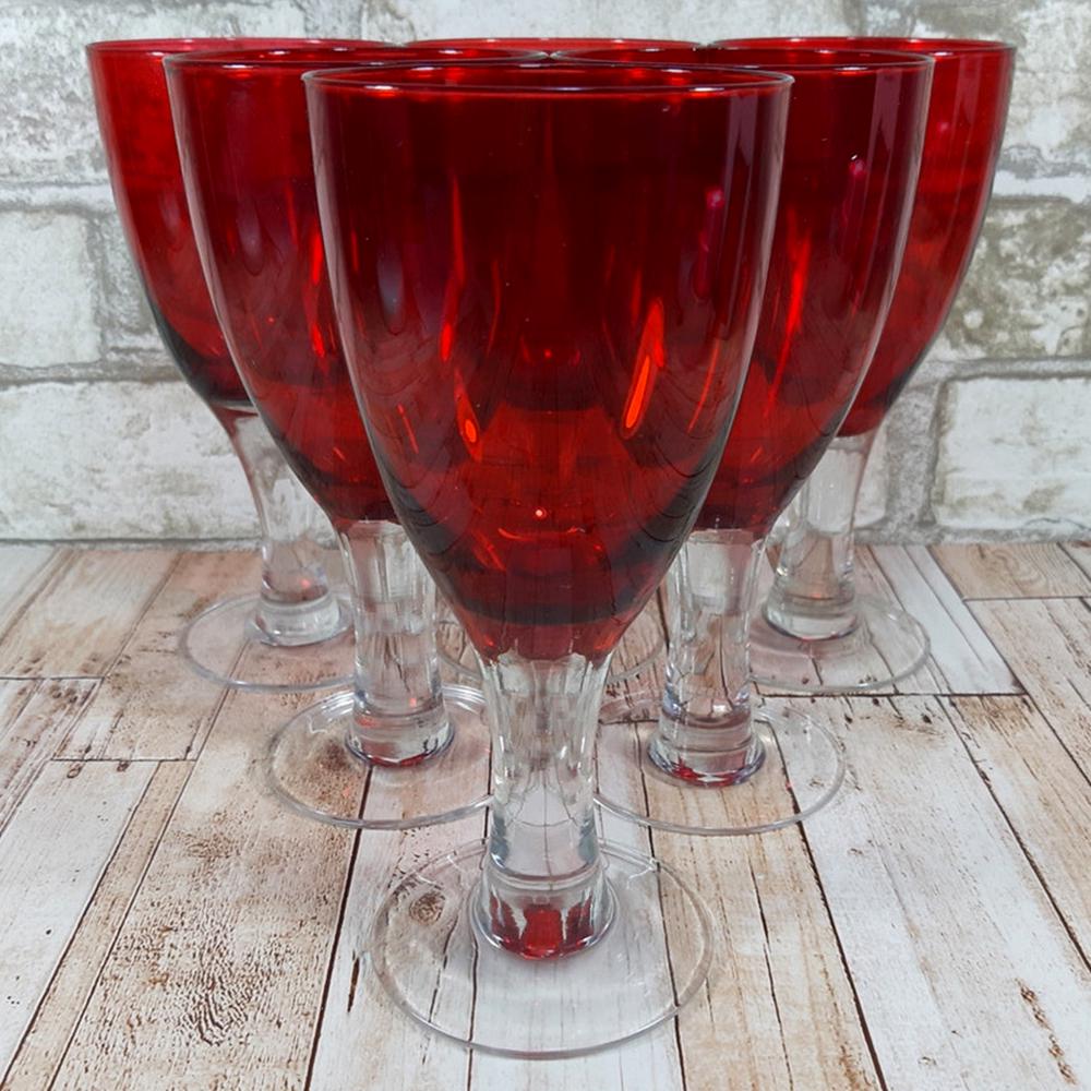 Набор бокалов для вина Пурпур 6 шт. 350 мл Красный (21-36509-10) - фото 8