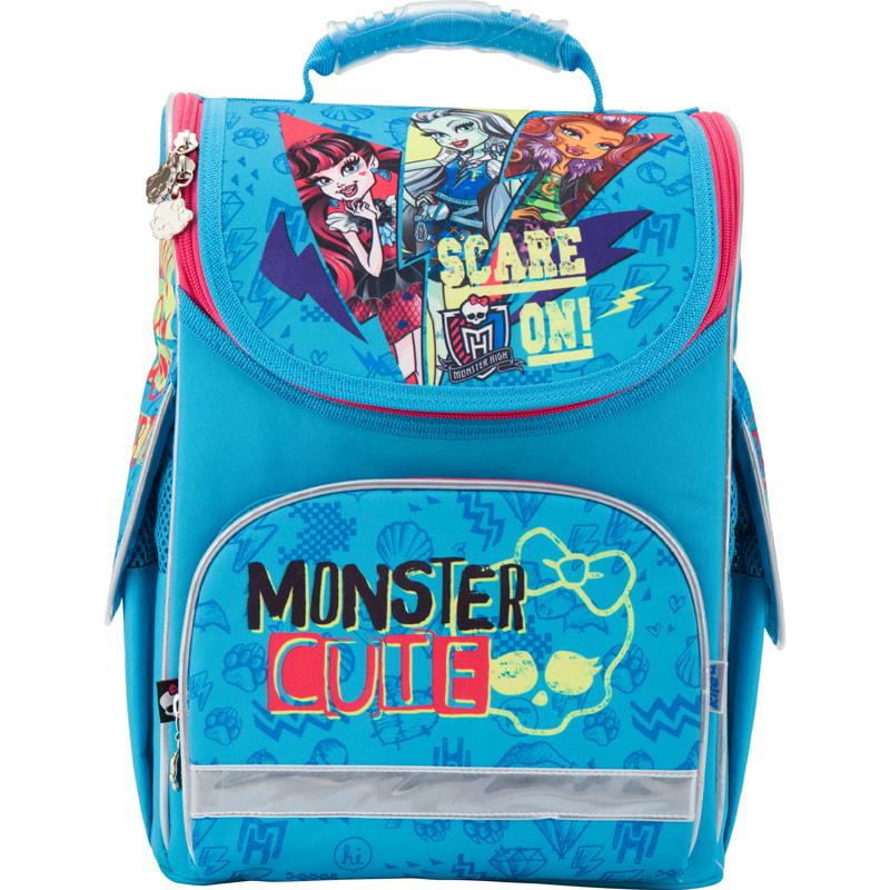 Рюкзак школьный KITE Monster High 34x26x13 см 11 л Голубой (mh17-501s)