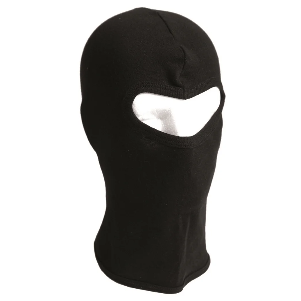 Балаклава с одним отверстием хлопковая Black