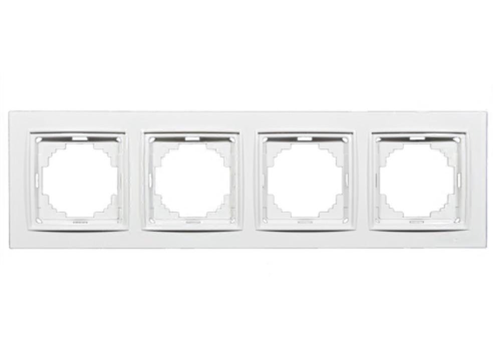 Рамка четырехместная Nilson Thor Белый (00000004089)