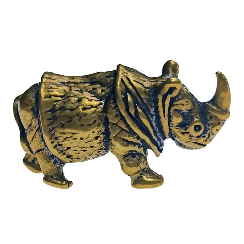 Статуэтка Носорог 1,7х4 см Желтый (C5527)