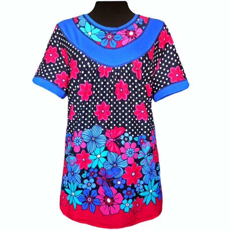 Туника женская купоннная 279 р. 52/54 Голубой (1773558401)