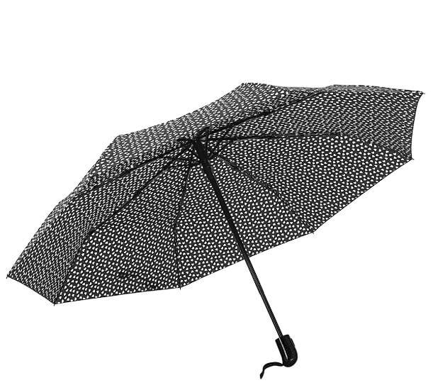 Парасолька складана автомат Hearts 8 спиць купол 110 см White (30260) - фото 5 Парасолька складана автомат Hearts 8 спиць купол 110 см White (30260) - фото 5