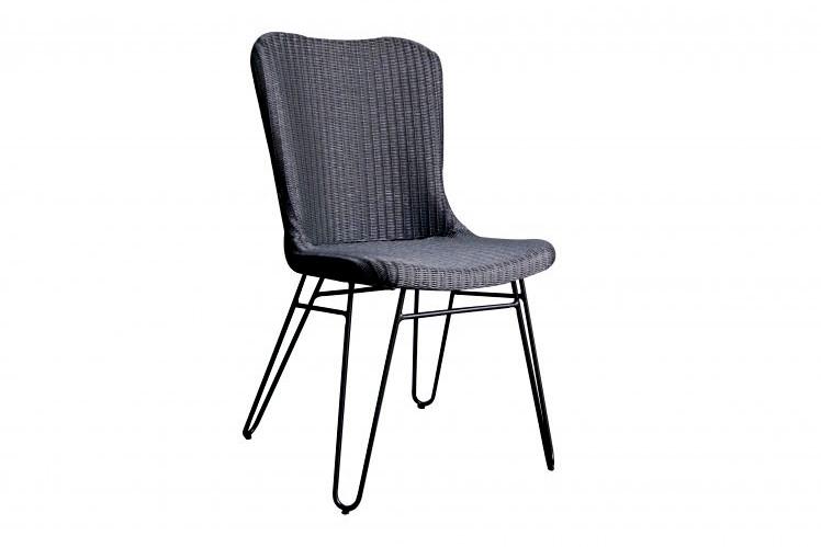 Стул Плетеный из лума 2 шт. Сірий (cr-sb10882)