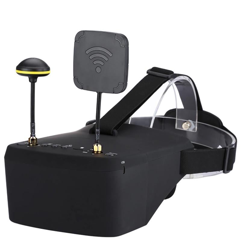 FPV окуляри-шолом для квадрокоптера і авіамоделей Eachine EV800D та 2 антени запис 5" 5,8 гГц (100987) - фото 1