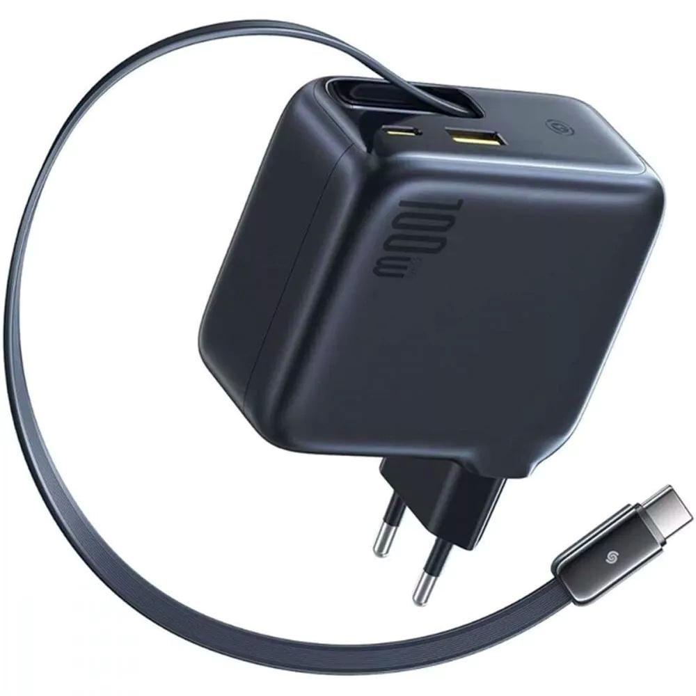 Зарядное устройство BASEUS EnerCore CJ11 100W 2 Type-C + USB PD/QC Черный (701470001) Зарядное устройство BASEUS EnerCore CJ11 100W 2 Type-C + USB PD/QC Черный (701470001)