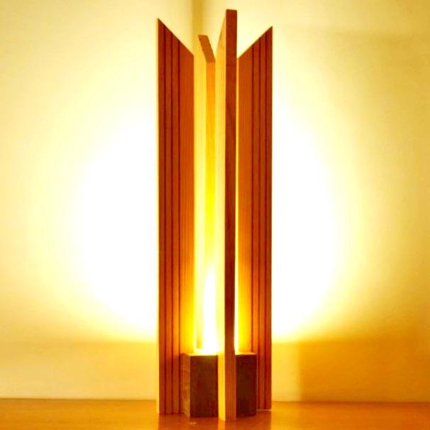 Светильник напольный из дерева Смаковер Карри (НПС-003403)