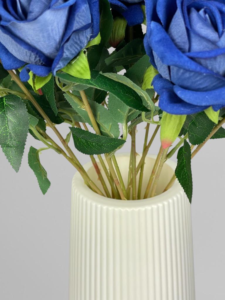 Роза на стебле 51 см Синий (К02086) - фото 8