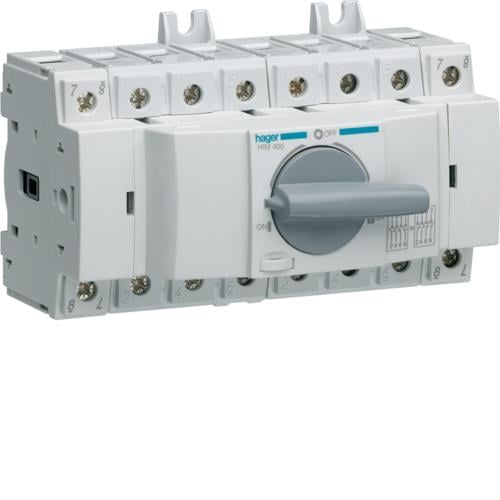 Перемикач трьохпозиційний Hager HIM406 I-0-II 400/690В 63А 4п 8м (000012095)