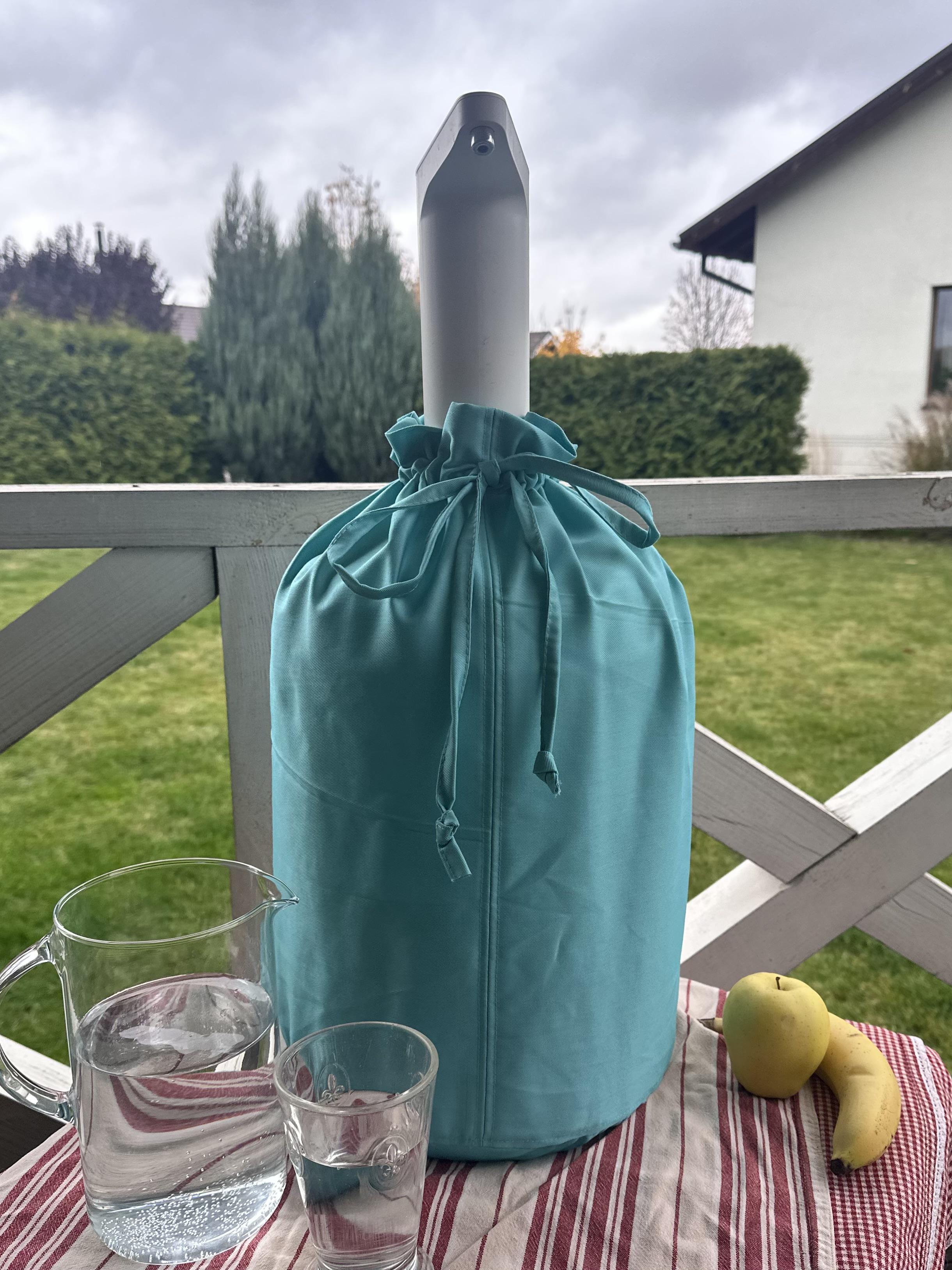 Чохол текстильний котоновий однотонний на пластиковий бутль 19 л Ментоловий Чохол текстильний котоновий однотонний на пластиковий бутль 19 л Ментоловий