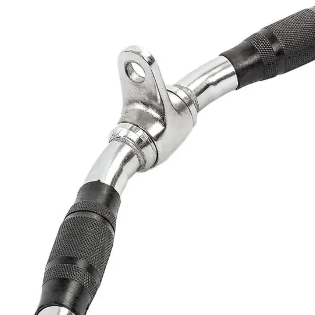 Ручка для верхней тяги York Fitnes W-образная с резиновыми рукояткамиs 70 см Хром - фото 7 Ручка для верхней тяги York Fitnes W-образная с резиновыми рукояткамиs 70 см Хром - фото 7