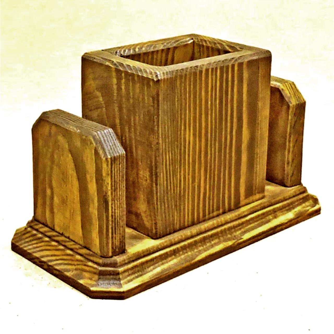 Подставка для столовых приборов из дерева Кулинарио Охра (Псп-001204)