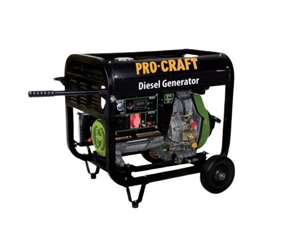 ᐉ Генератор дизельный Procraft DP80/3 2,2/2,5 кВт 220В 7/7,5 кВт 380В