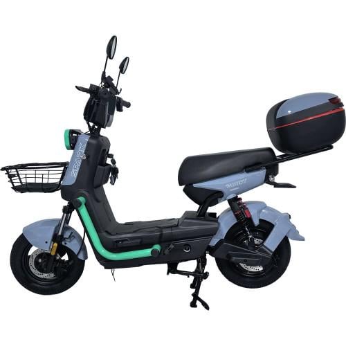 Велосипед с электромотором Spark BOOST 14" 72V 1200W 25 Ah Серый с бирюзовым (000249194)