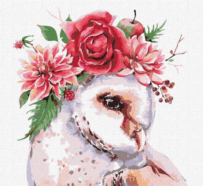 Картина по номерам Идейка Берегиня леса Olya Vedutova КНО4255 холст на подрамнике 30x30 см (1503584126)