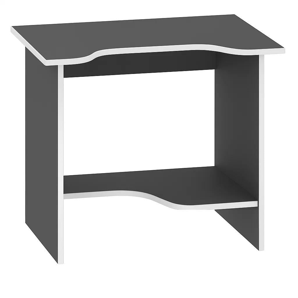 Компьютерный стол XDesk-03 эргономичный 740x900x670 мм Черный с белым (КСХD03)
