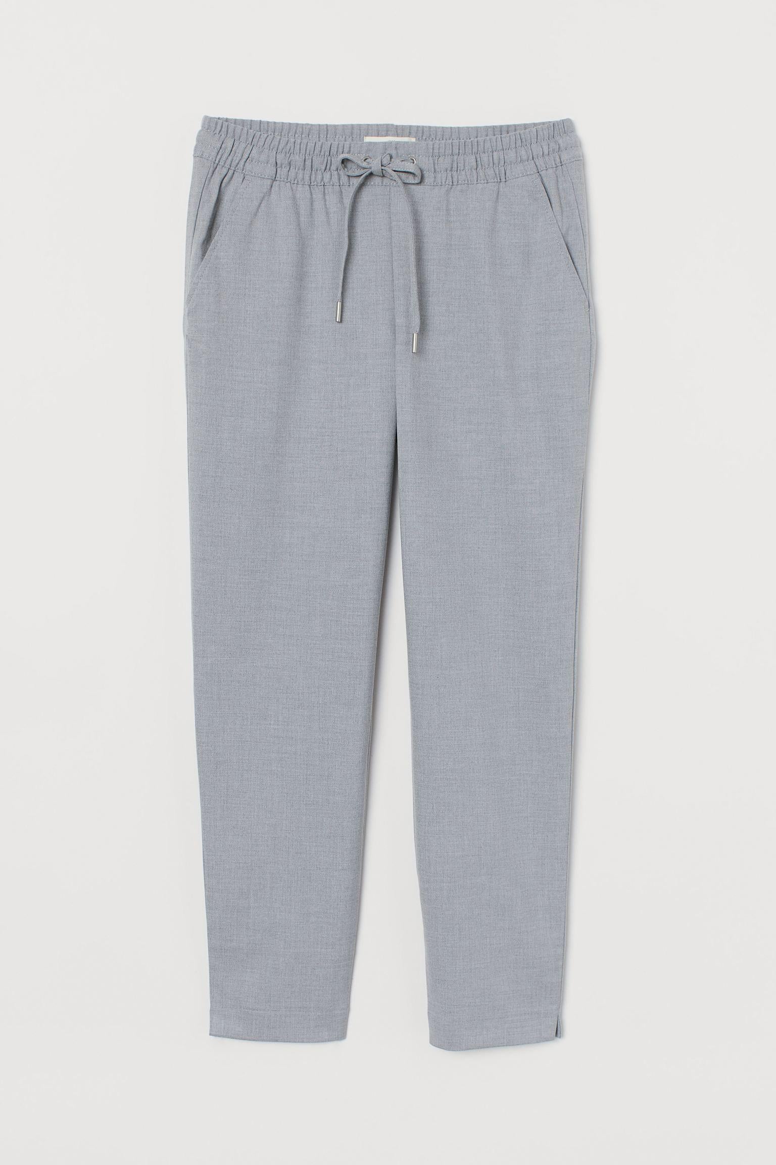 Штани H&M Меланж р. 38 Світло-сірий (S1308750423)