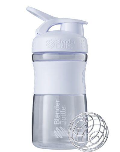 Шейкер BlenderBottle SportMixer Flip 20oz 590 мл White - фото 1