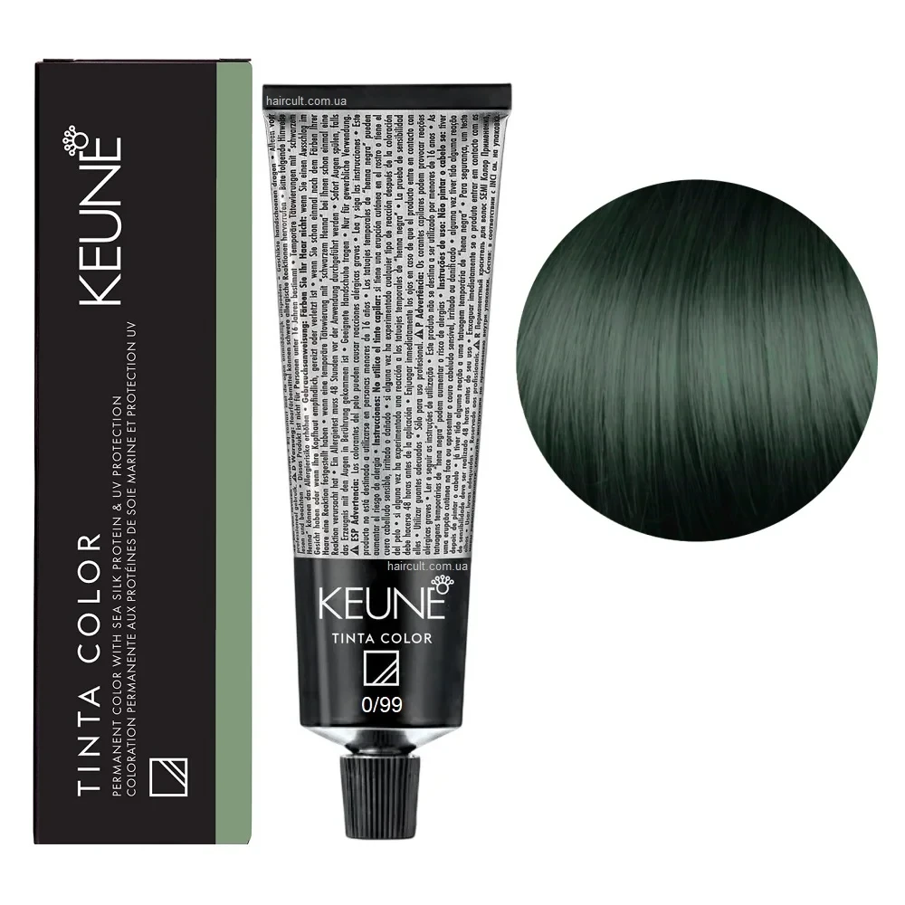 Краска для волос стойкая Keune Tinta Color 0.99 Anti-Red Green 60 мл Краска для волос стойкая Keune Tinta Color 0.99 Anti-Red Green 60 мл