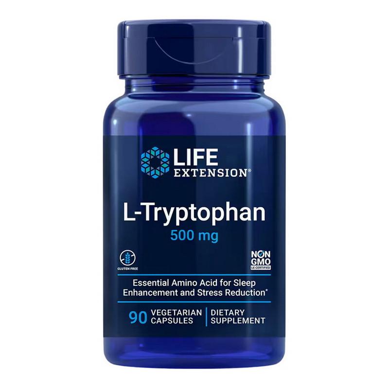Триптофан Life Extension L-Tryptophan 500 mg 90 вега-капс. (22806-01)
