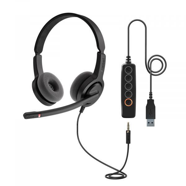 Навушники Axtel Voice UC 28-35 duo NC (AXH-V28-35UCD) - фото 4 Навушники Axtel Voice UC 28-35 duo NC (AXH-V28-35UCD) - фото 4