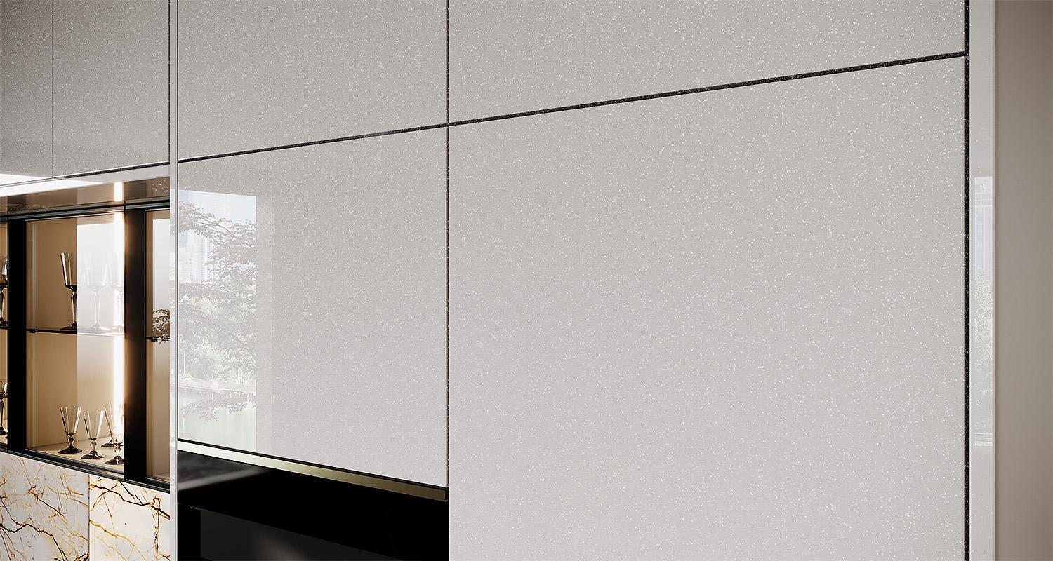 Кромка AGT 670-P208 ПВХ 22x0,8 мм Галактика белый глянецевый (19847) - фото 2