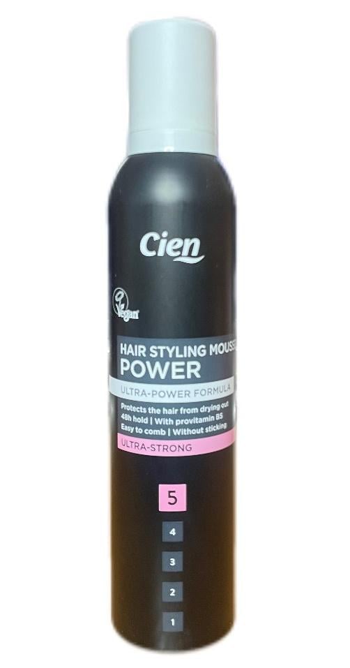 Пена для укладки волос Cien Power сверхсильная фиксация 250 мл (34304685)