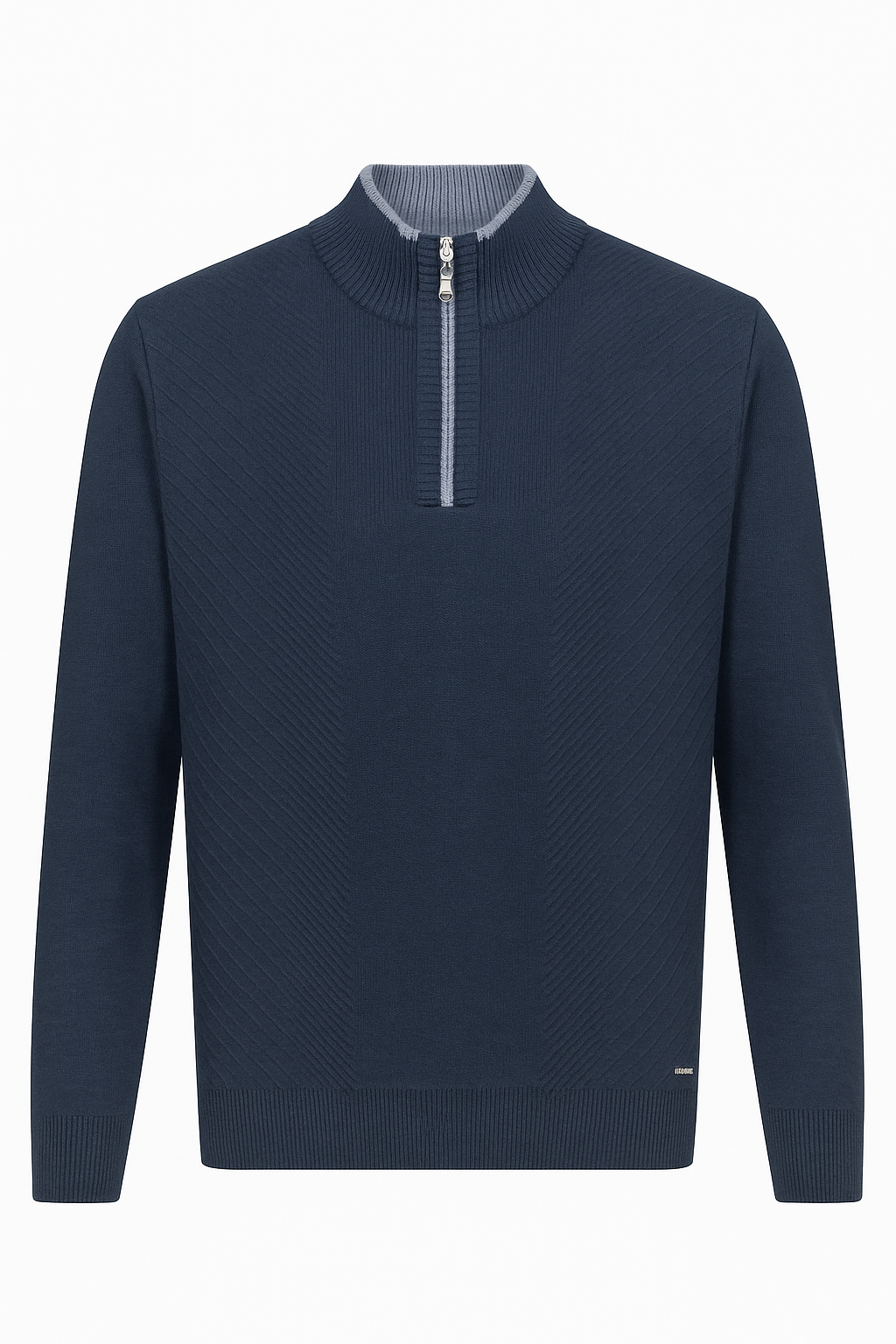 Свитер мужской с короткой молнией XL Темно-синий (127318) Свитер мужской с короткой молнией XL Темно-синий (127318)