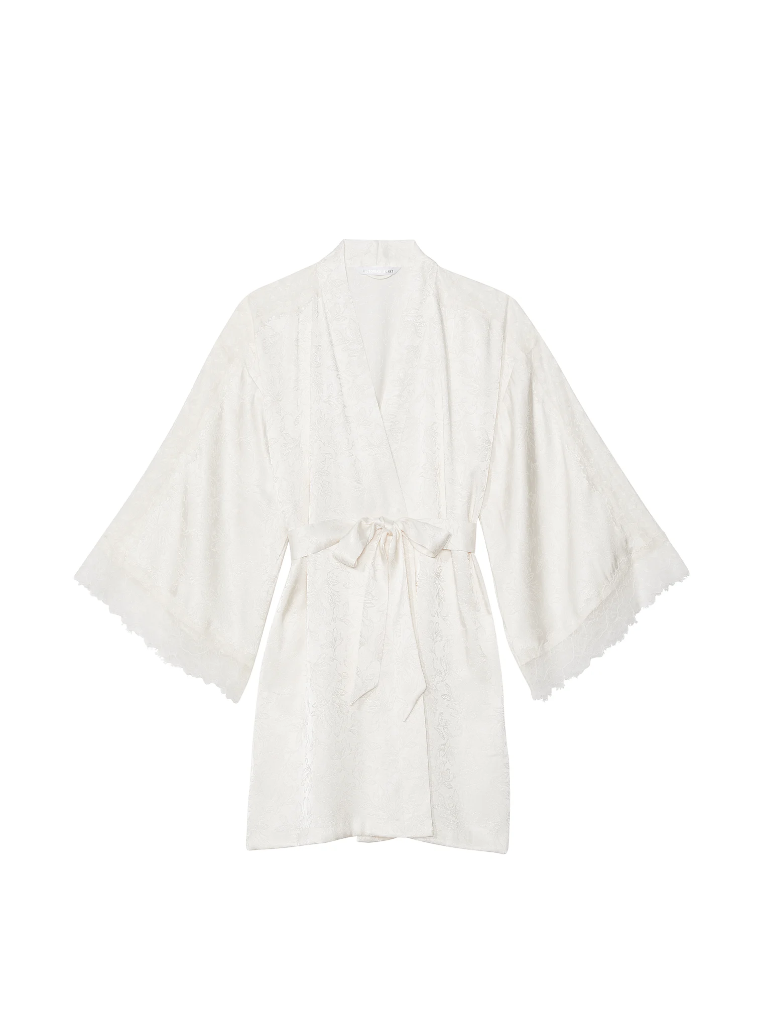 Халат жіночий Victoria's Secret Luxe Satin Jacquard Lace Inset Robe сатин M/L М'ятний (17601817) - фото 3