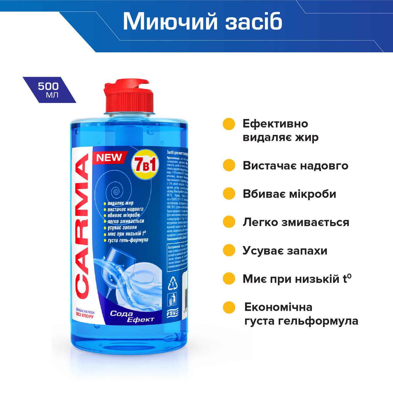 Засіб для миття посуду CARMA Актив 500 мл (2450922332) - фото 2 Засіб для миття посуду CARMA Актив 500 мл (2450922332) - фото 2